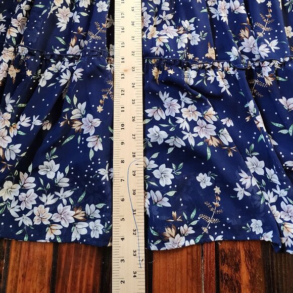 Allegra K Floral Skirt - Picture 3 of 4